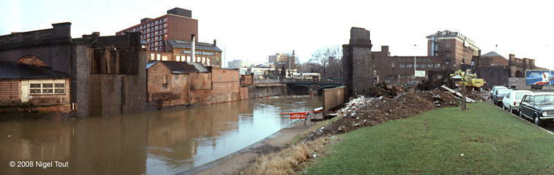 West Bridge viaduct, GCR, Leicester, after demolition