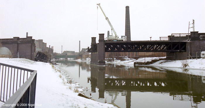 River Soar  bridge, GCR, under demolition