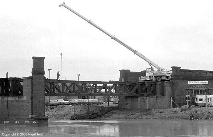  bridge, GCR, under demolition