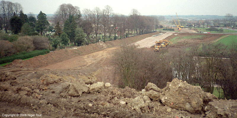 GCR embankment removal, Red Hill Way, Leicester