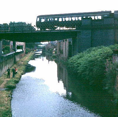Across canal