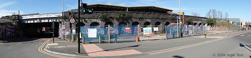 Vehicle workshops demolished Vehicle workshops demolished