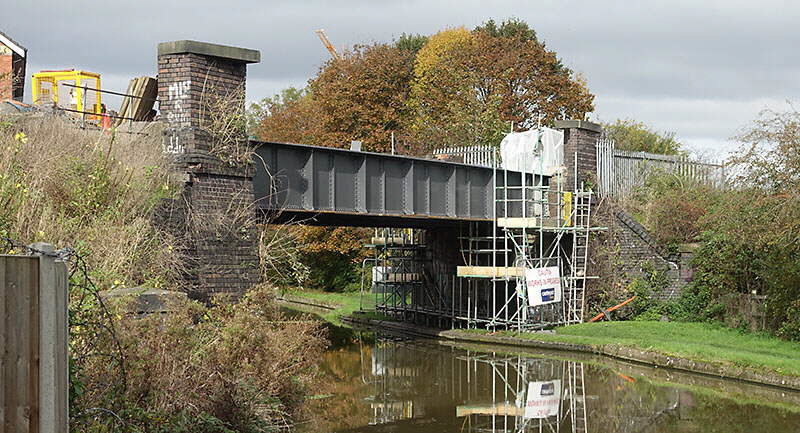 GCR canal bridge with main girder refurbishment started