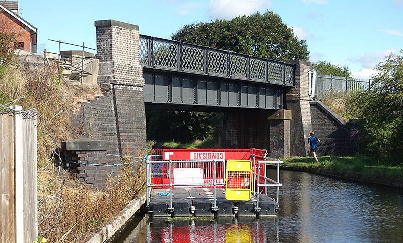 GCR canal bridge with refurbished balustrades
