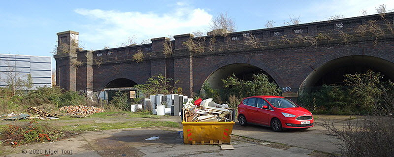 Viaduct, arches for stables
