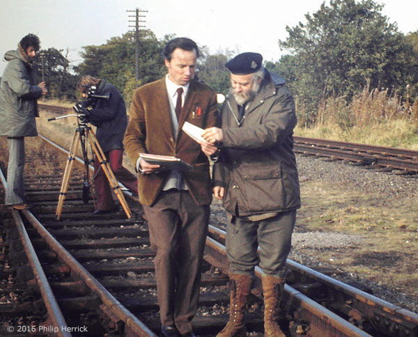 Bob Symes and TV team, Quorn & Woodhouse, 1973