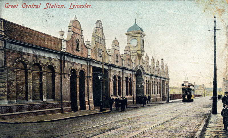 Leicester Central station postcard1910