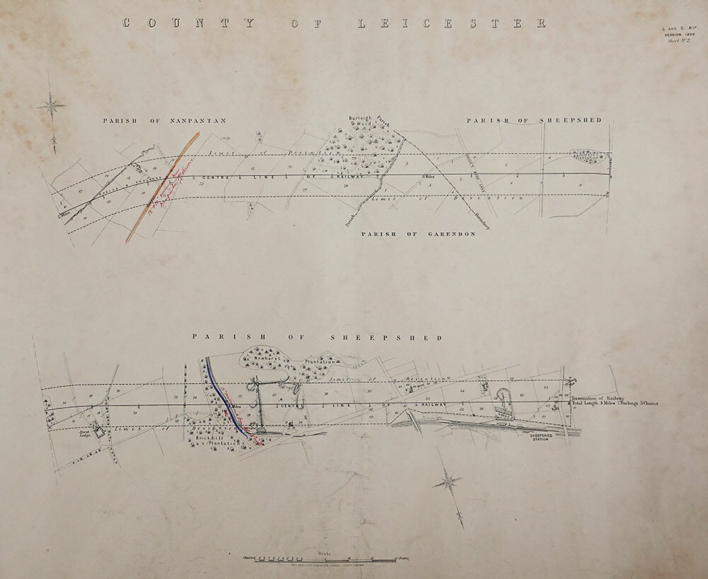 Loughborough & Sheepshed Railway Map 2